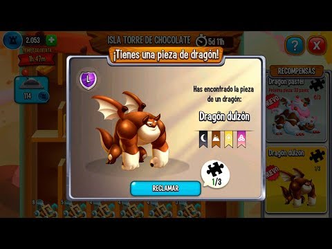 Dragon City l Isla Torre de Chocolate l Dragon Dulzon 1