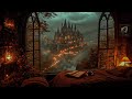 Cozy Reading Alone From Your Bed With Castle View Dark Academia Piano For Calm Study Reflection