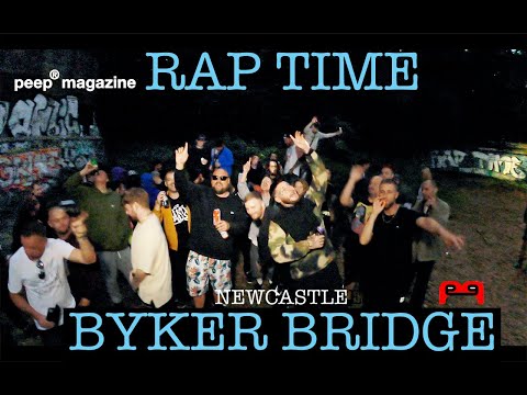 peep® RAP TIME NEWCASTLE under BYKER BRIDGE presented by Gilly Man Giro & Rick Fury. peep magazine