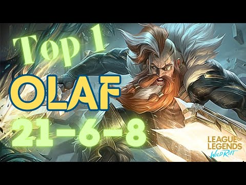 Wild Rift | Top 1 OLAF season 13 ex rank Challenger - Axe Wild RIFT Gameplay