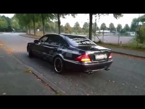Mercedes S600 L V12 - real EISENMAN exhaust sound on the Run