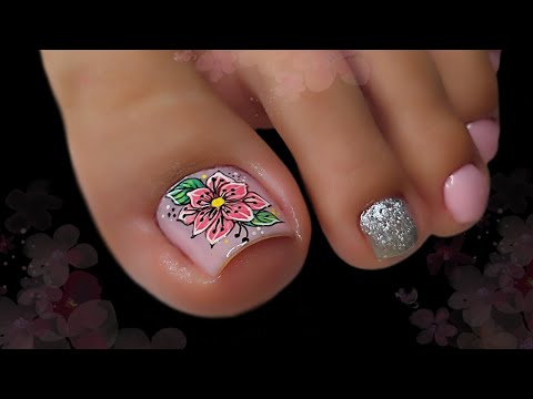 COMO DECORAR tus uñas con FLOR 🌸    #nailart #naildesing