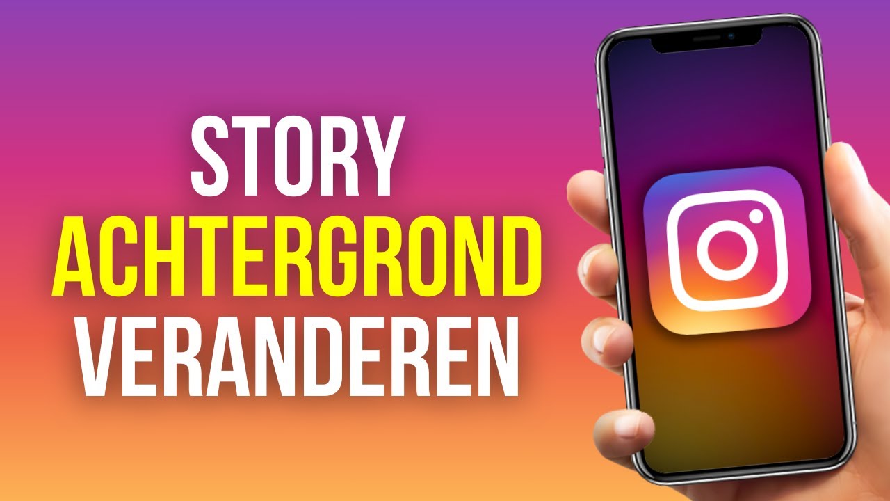 Achtergrond van een Instagram Story veranderen met de tekenfunctie en foto-sticker