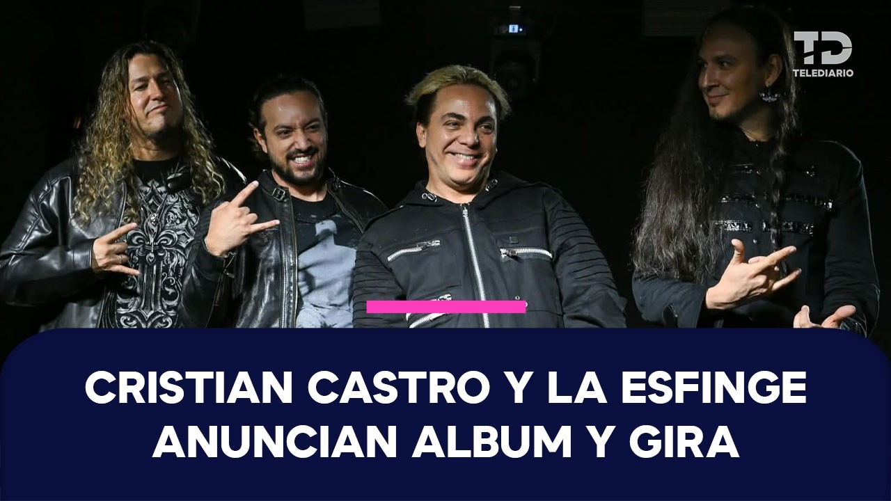Cristian Castro y su banda La Esfinge apuestan al rock en su próximo disco