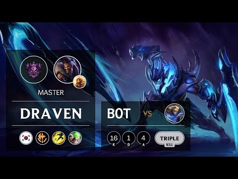 Draven ADC vs Ezreal - KR Master Patch 9.6