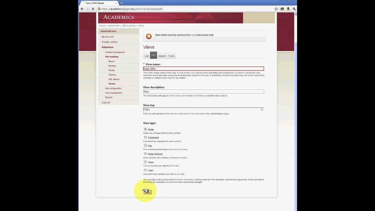 Drupal Tutorial: Views Basics