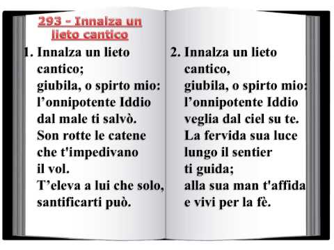293 Innalza un lieto cantico - Innario Chiesa Cristiana Avventista del Settimo Giorno 2014