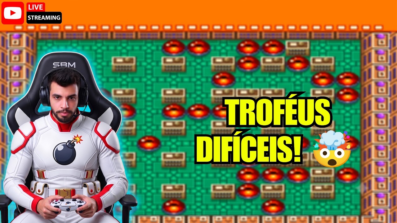 SUPER BOMBERMAN: SNES 🎮 CONTINUANDO A PLATINA NO RETROACHIEVEMENTS! 💣 live