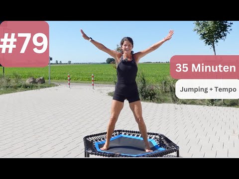#79 Jumping Fitness  35 Min. Rebounder Trampolin Workout Tempo Cardio