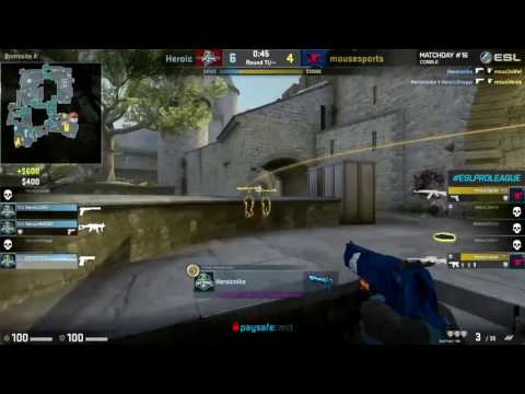 Niko or niko?? Quardo with deagle | MouseSports vs Heroic | ESL Pro League Season 5
