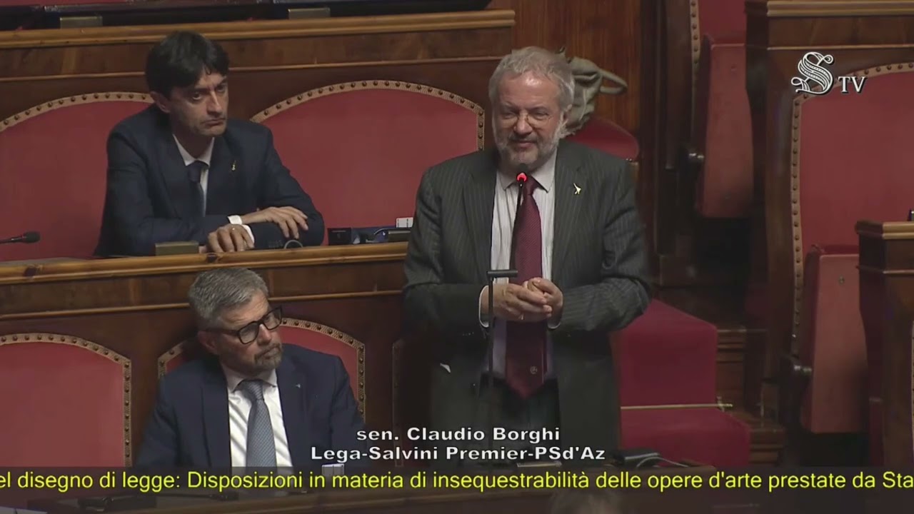 BORGHI: “L'ARTE NON SI TOCCA, CHI PRESTA UN'OPERA IN BUONA FEDE NON PUÒ SUBIRE SEQUESTRI PER ANNI”