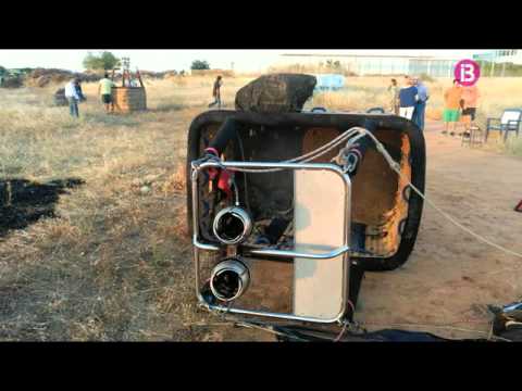 Un globus aeroestàtic provoca un incendi a Porto Cristo