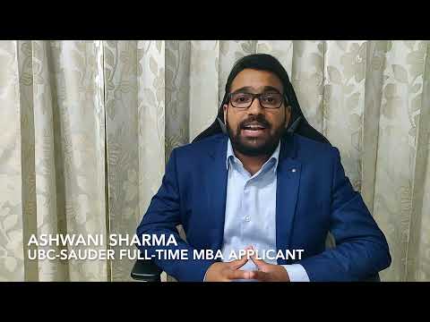 UBC Sauder MBA || Full-time MBA || Video Essay