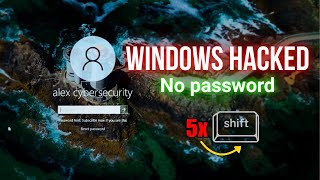 How Hackers Bypass Windows Login Easily