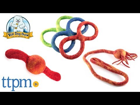 Felt Ball with Rope from Yeti Dog