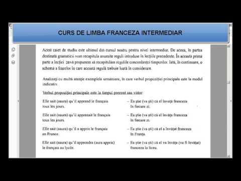 Curs de limba Franceza Intermediari (tema+vocabular) - Lectia 28