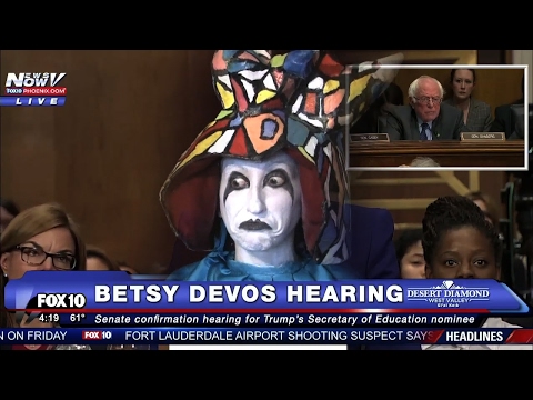 FutureClown's Confirmation Hearing (Bernie Sanders questions Betsy DeVos)