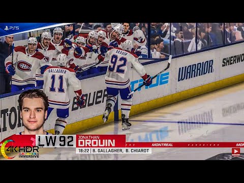 NHL 22 Canadiens Shock Lightning! Montreal Canadiens vs Tampa Bay Lightning! 4K60FPS! PS5 Gameplay