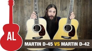 Video thumbnail for Martin D-45 vs D-42 Guitar Shootout! by Acoustic Letter