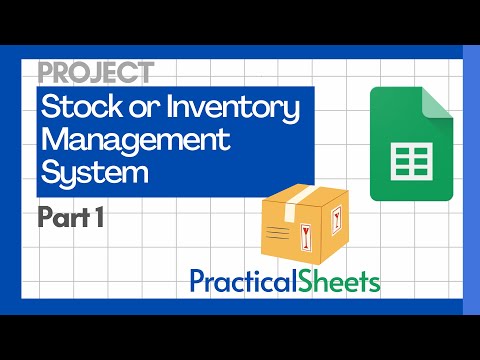 Create a STOCK Management System in Google Sheets 