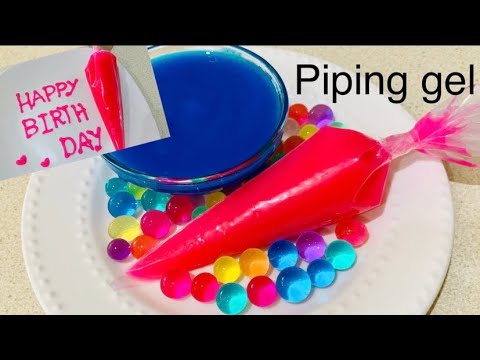 Piping Gel for writing on Cake | Lettering Gel |How to make Piping Gel for Cakes|Homemade Piping GEL