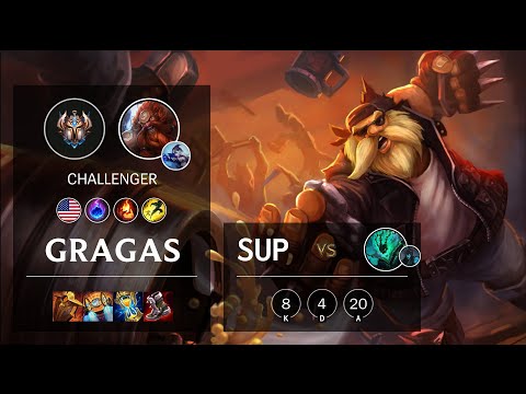 Gragas Support vs Thresh - NA Challenger Patch 11.15