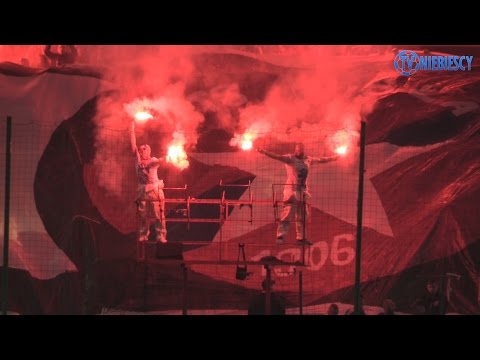 Oprawa Wisły "Football BandiTS" podczas meczu z Lechem okiem TV Niebiescy (31.03.2017 r.)
