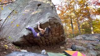 Video thumbnail de Left Wing, V6. Stone Fort, LRC/Little Rock City