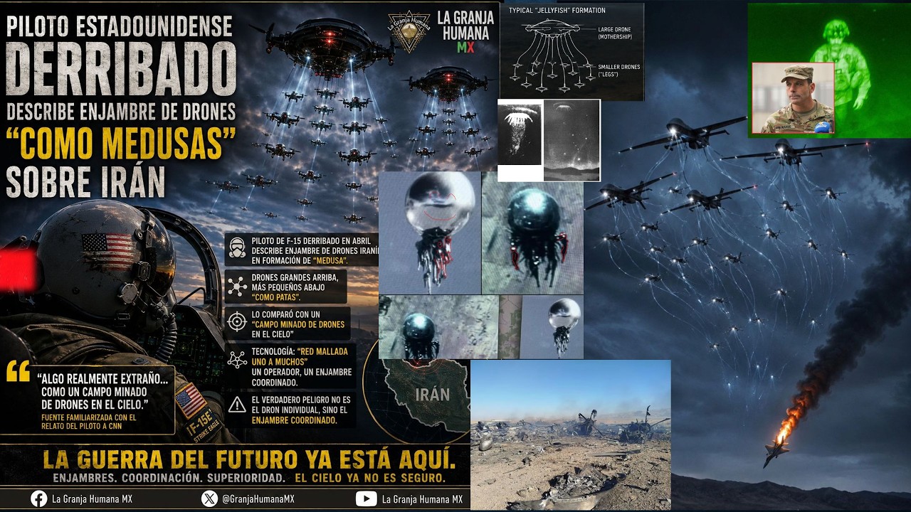 Iran podria tener un Arsenal de Drones muy avanzado  Piloto caido del F 15 habla de tipo OVNIS en fo