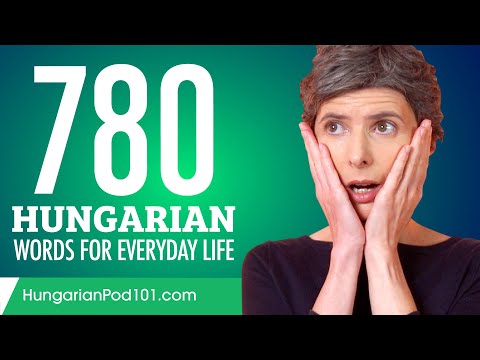 780 Hungarian Words for Everyday Life - Basic Vocabulary #39