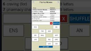 7 Little Words Daily Puzzle May 29 2020 Answers