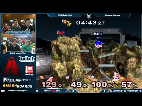 HDY - kiw1 + VDV | Timi Vs. Däumling + isT | FrozenLight - Winners Quarters - Melee Doubles