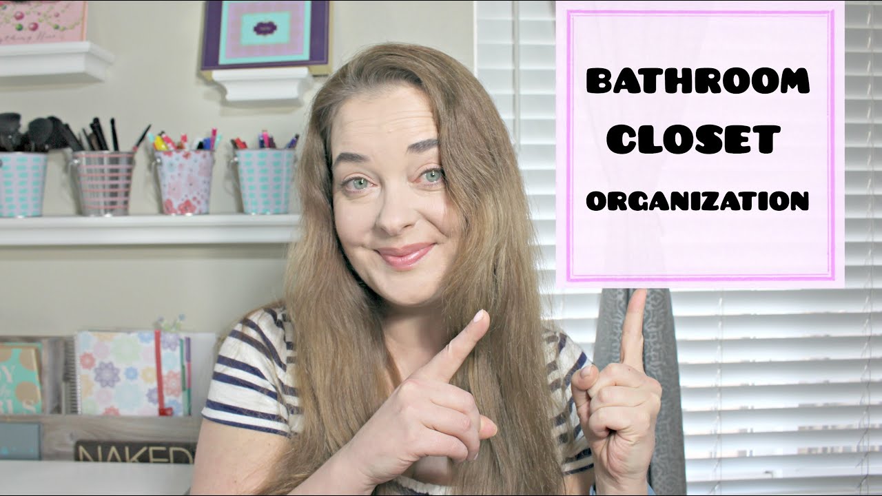 Organizing ➽ Small Bathroom Closet