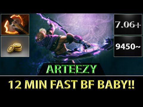 Arteezy [Anti-Mage] 12 Min Fast Battle Fury Baby! ► Dota 2 7.06e