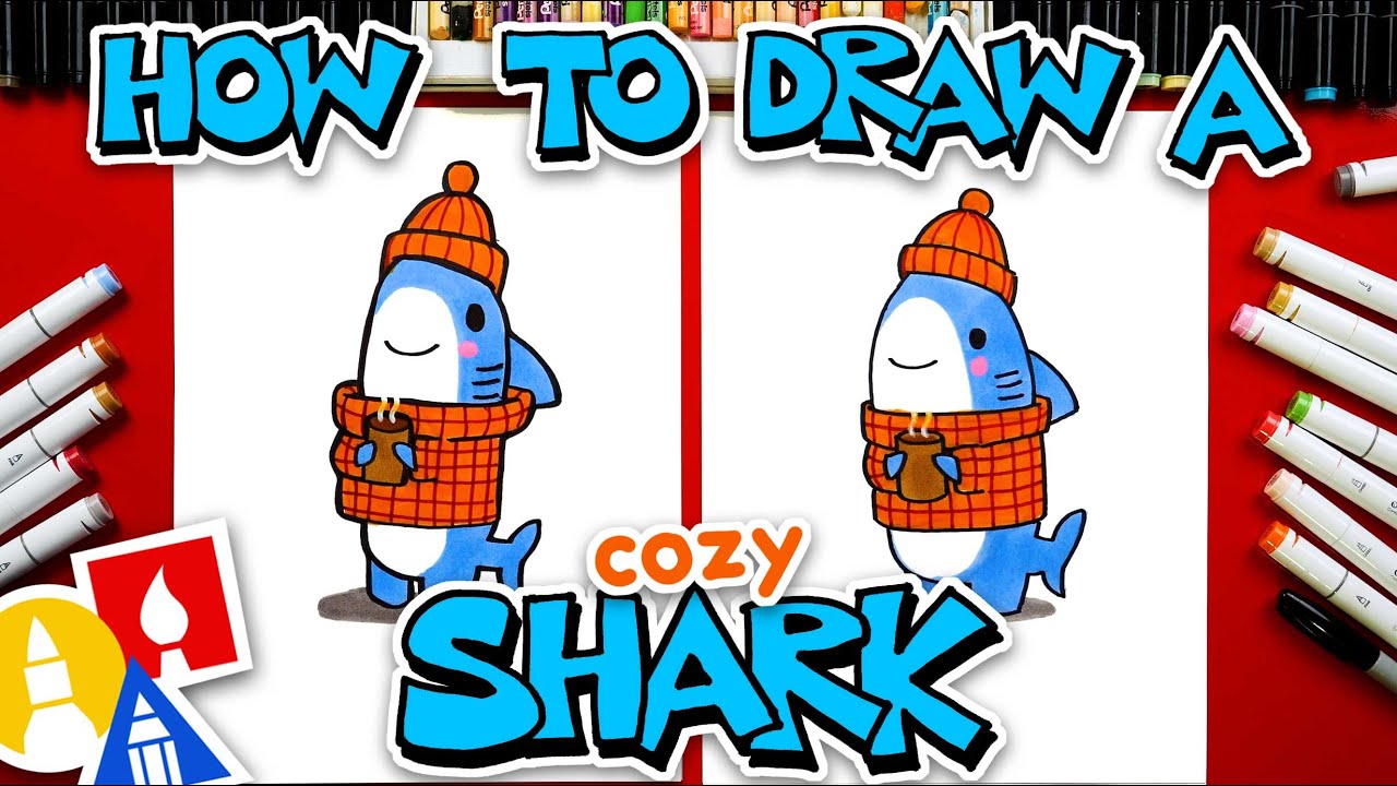 How To Draw A Cozy Shark