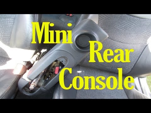 Mini rear center console removal