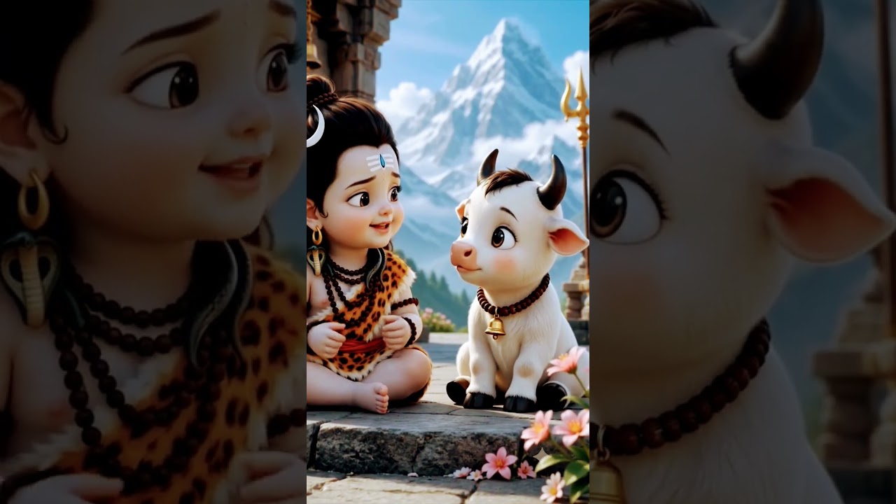 🥰 बाल महादेव और नंदी की ये प्यारी जोड़ी दिल जीत लेगी ❤️🔱🙏 #shorts #youtubeshorts # #nandi #shivin