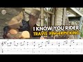 I Know You Rider - Joan Baez Style Finger Picking - Free PDF of TAB