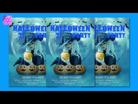 Halloween Party Flyer Design in Affinity Photo