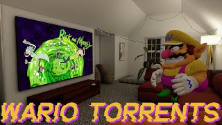 Wario pirates the wrong Rick and Morty torrent