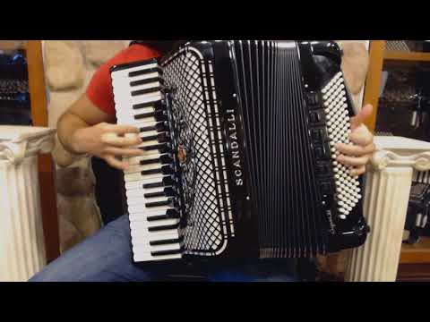 3640 - Certified Pre-Owned Black Scandalli Super VI Extreme Piano Accordion LMMH 41 120 image 5