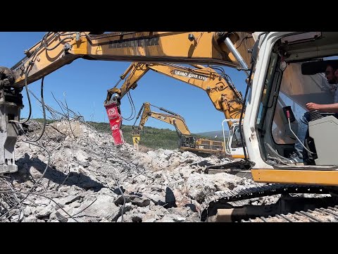 Liebherr 954,934 & Caterpillar 385C Excavators Working With Hydraulic Hammers-Sotiriadis/Labrianidis