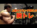 【トレ動画】上腕45センチ越えの腕トレ!腕を満遍なく追い込むプログラム!