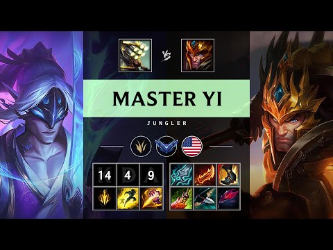 Master Yi Jungle vs Jarvan IV: Quadra Kill, Dominating - NA Diamond Patch 25.S1.1
