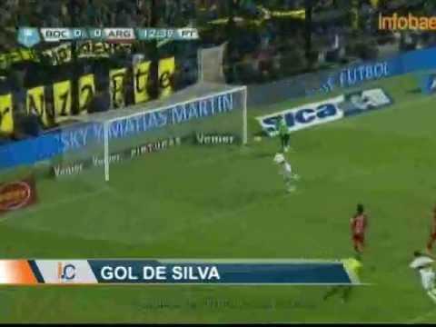 Gol de Santiago Silva. Boca 1 Argentinos 0. Torneo Final 2013 (Infobae.com)
