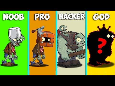 ALL PEA Plants Vs Team NOOB - PRO - GOD Zombie - Who Will Win ? - PvZ 2 Challenge
