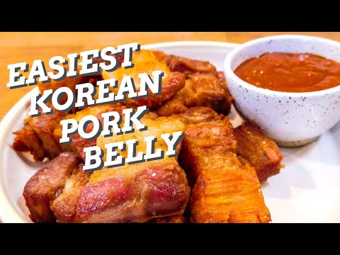 The Easiest Korean Style Pork Belly | Ssamjang Korean Dipping Sauce