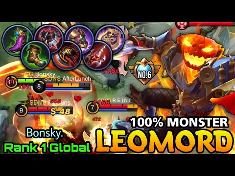Monster Unleashed Leomord Double MVP Plays! - Top 1 Global Leomord by Bonsky. - MLBB