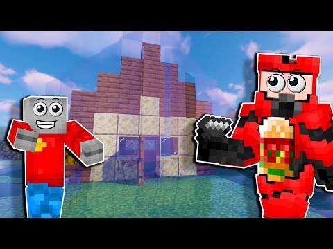We Pranked our Neighbor by Filling His House with Water - Minecraft Multiplayer