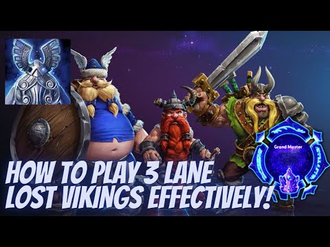 TLV Play Again - How To Play 3 Lane Vikings Effectively! - Grandmaster Storm League